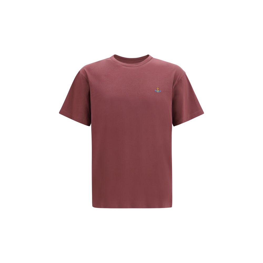T-Shirt by Vivienne Westwood for men in cotton multicolor showcases a fashionable silhouette, elegantly detailed with a fashionable short-sleeve and crew neckline for a sophisticated, high-fashion look.