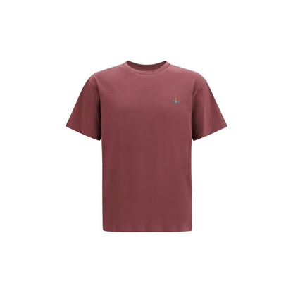 T-Shirt by Vivienne Westwood for men in cotton multicolor showcases a fashionable silhouette, elegantly detailed with a fashionable short-sleeve and crew neckline for a sophisticated, high-fashion look.