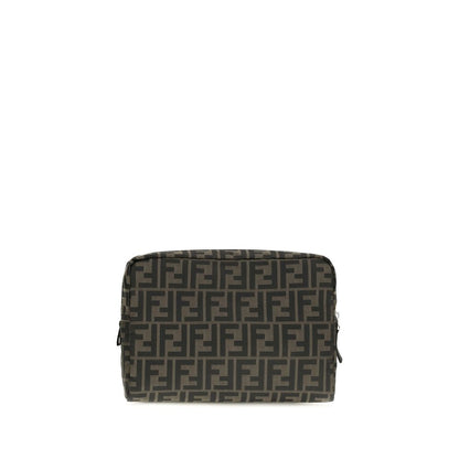 Medium Makeup Bag by Fendi for men in polyester & palladium brown & palladium features a plush Polyester & Palladium Medium Makeup Bag design, finished with a secure zipper, ample , and versatile .