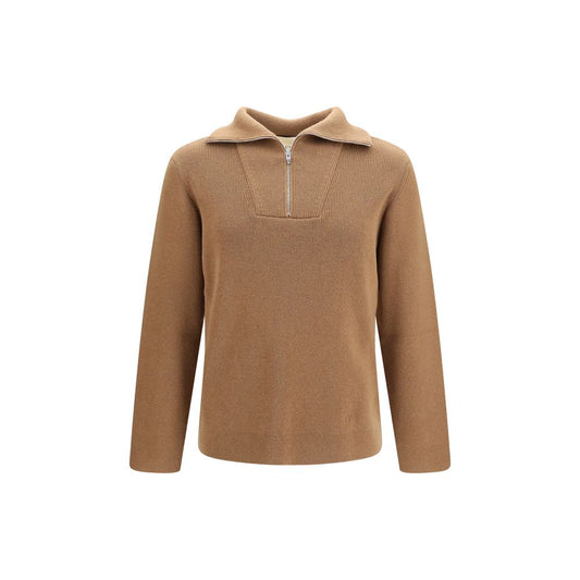 Sweatshirt by Valentino Garavani for men in wool brown presents a smart casual silhouette, featuring a smart casual and long-sleeve for a sophisticated look.