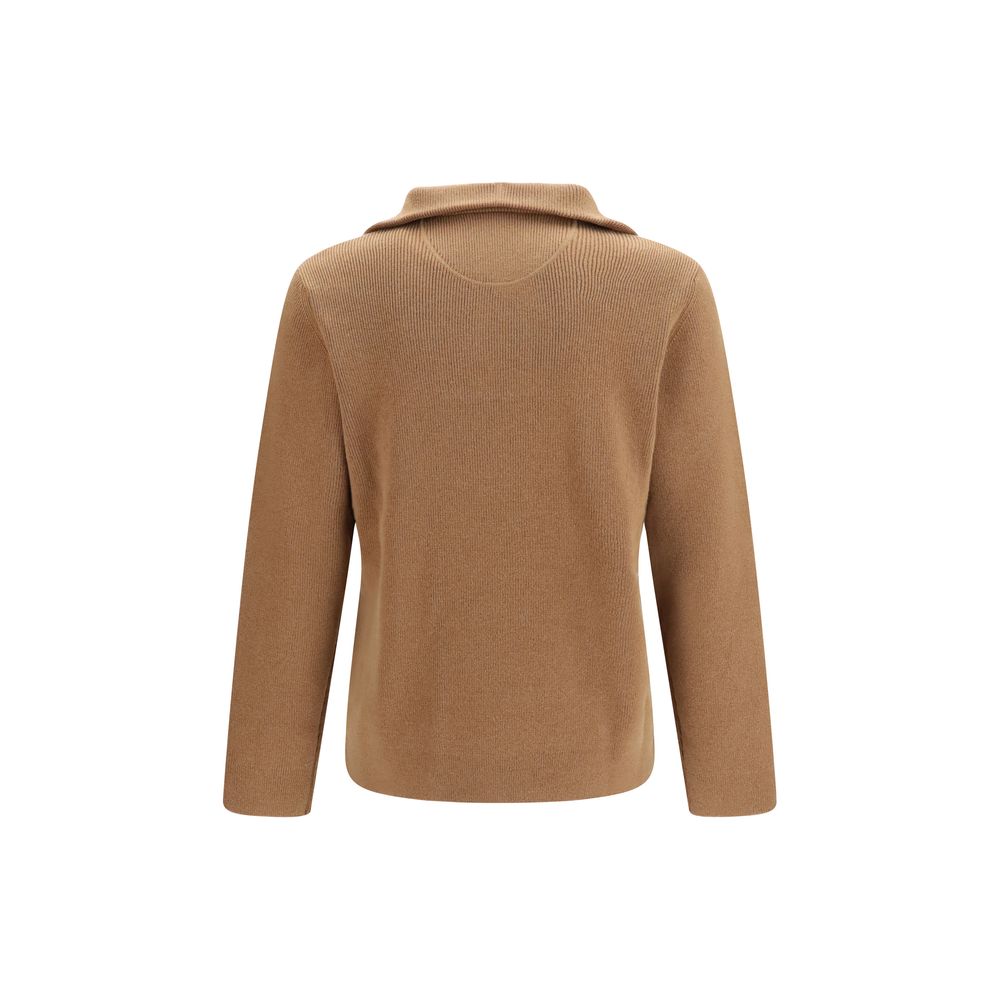Sweatshirt by Valentino Garavani for men in wool brown features an provocated silhouette, detailed with a provocated and a refined for a sophisticated aesthetic.