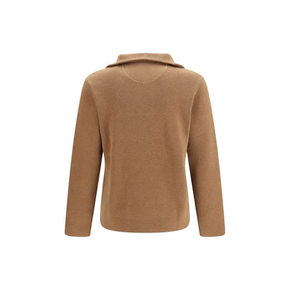 Sweatshirt by Valentino Garavani for men in wool brown features an provocated silhouette, detailed with a provocated and a refined for a sophisticated aesthetic.