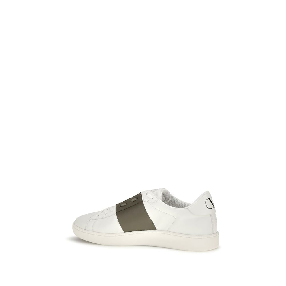 Sneakers by Valentino Garavani for men in bos taurus calf leather white features an fashionable silhouette, showcasing the premium Men's Low Top Slip On Bos Taurus Calf Leather Sneakers in a fashionable low-top slip-on style that offers a fashionable finish for refined style.