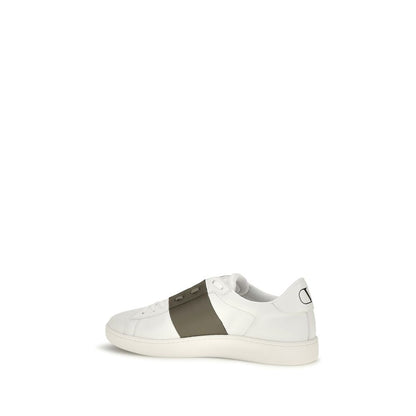 Sneakers by Valentino Garavani for men in bos taurus calf leather white features an fashionable silhouette, showcasing the premium Men's Low Top Slip On Bos Taurus Calf Leather Sneakers in a fashionable low-top slip-on style that offers a fashionable finish for refined style.