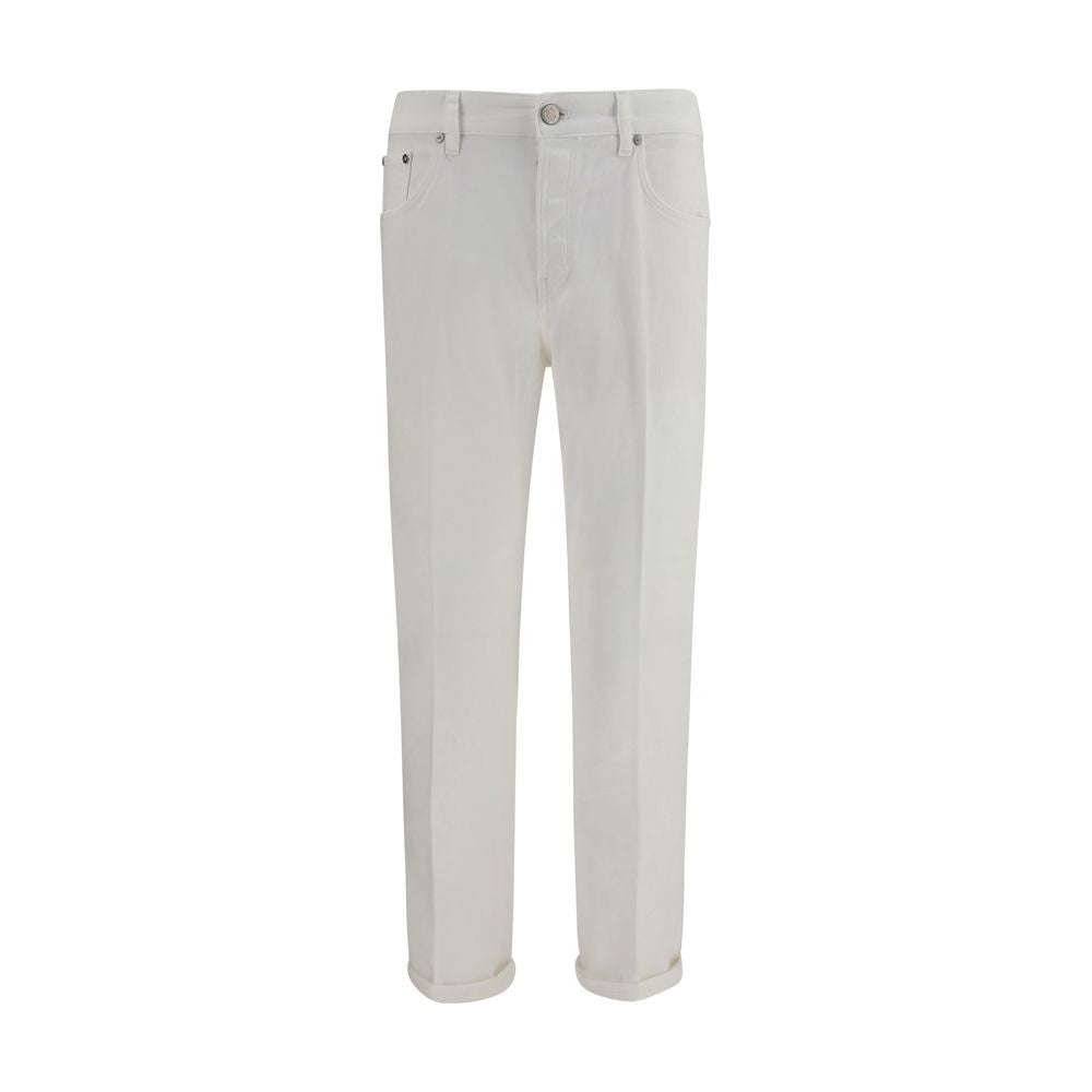 Jeans by PT Torino for men in denim cotton white & patterned features an sophisticated and regular-fit & slim with a precise long, creating a sophisticated and sophisticated silhouette.