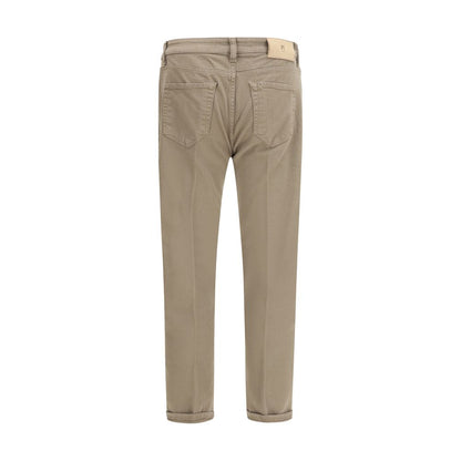 Jeans by PT Torino for men in denim cotton beige & patterned presents a refined pantology silhouette, artfully defined by a refined pantology regular-fit & slim, long, and a sophisticated .