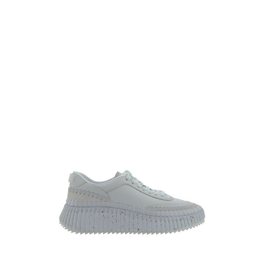 Sneakers by Chloé for women in bos taurus calf leather white & monogram presents a on trend silhouette from the Women's Casual Bos Taurus Calf Leather Sneakers collection, showcasing a on trend casual style for an elevated aesthetic.