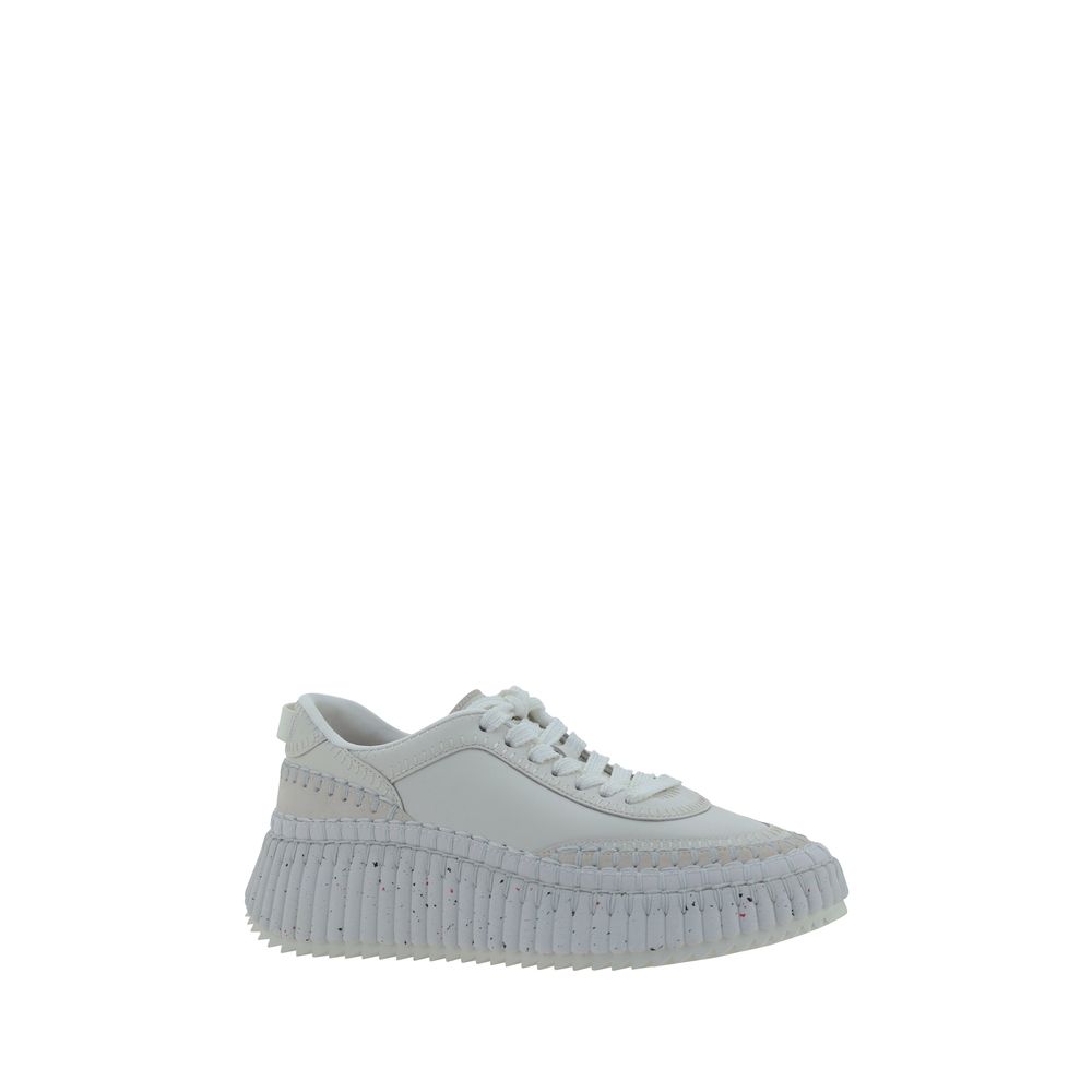 Sneakers by Chloé for women in bos taurus calf leather white & monogram features an timeless silhouette from the Women's Casual Bos Taurus Calf Leather Sneakers collection, showcasing a signature casual style with an timeless finish.