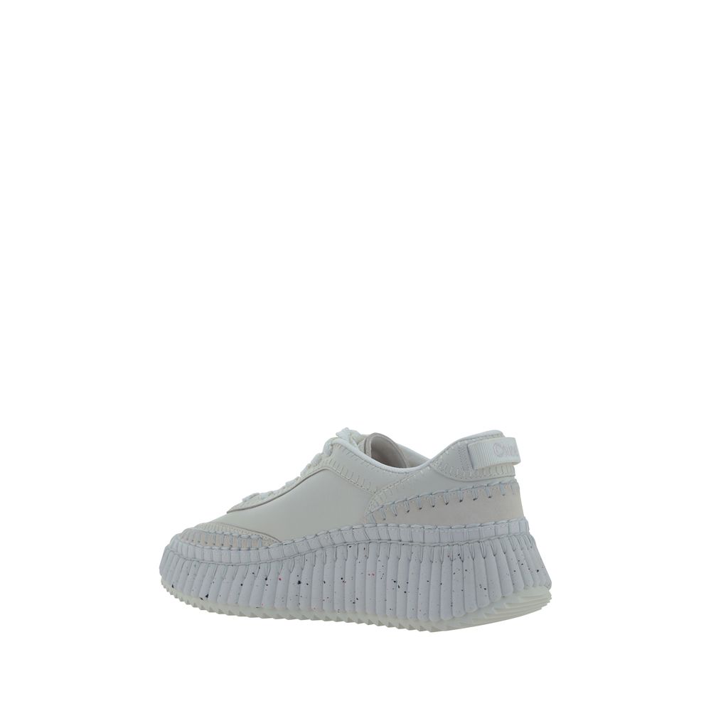 Sneakers by Chloé for women in bos taurus calf leather white & monogram features an versatile design from the Women's Casual Bos Taurus Calf Leather Sneakers collection, highlighting a versatile casual style for a premium, high-fashion look.
