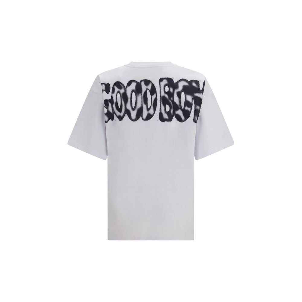 T-Shirt by PDF Channel for men in cotton gold, white & print showcases a unassuming silhouette, artfully detailed with a refined and unassuming for a sophisticated, contemporary look.