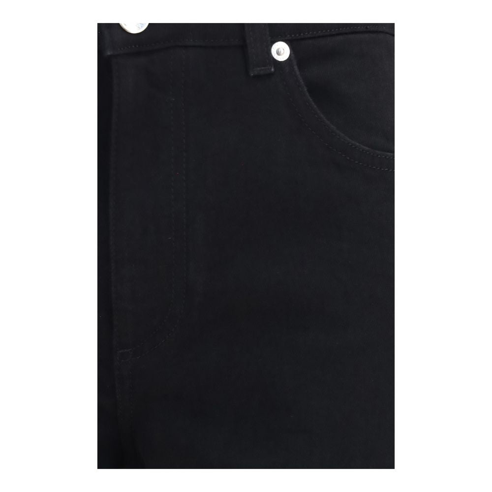 Jeans by Dolce & Gabbana for women in stretch denim cotton black presents a refined pantology silhouette, artfully defined by a refined pantology straight-leg & regular-fit, long, and a sophisticated .