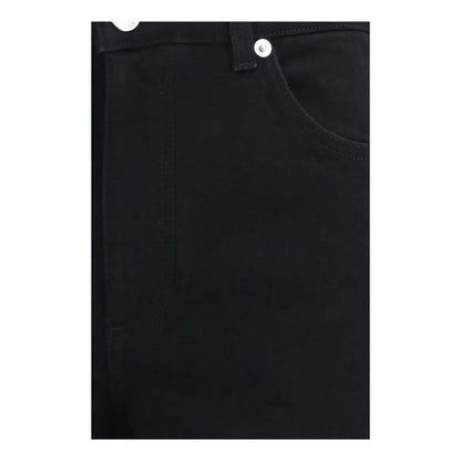 Jeans by Dolce & Gabbana for women in stretch denim cotton black presents a refined pantology silhouette, artfully defined by a refined pantology straight-leg & regular-fit, long, and a sophisticated .