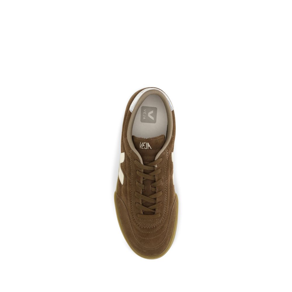 Sneakers by Veja for men in polyester suede leather brown & signature presents a on trend silhouette from the Men's Low Top Polyester Suede Leather Sneakers collection, showcasing a on trend low-top style for an elevated aesthetic.