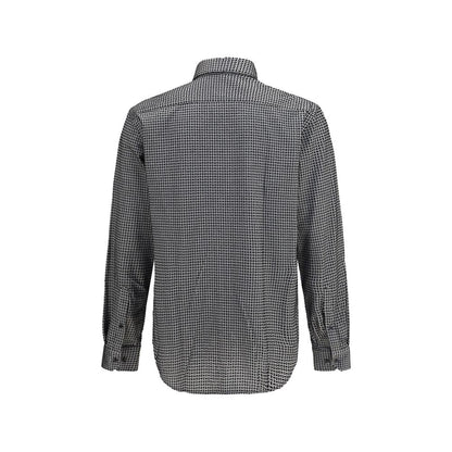 Shirt by Giorgio Armani for men in cotton gray, pearl, patterned & print, featuring a nuanced and nuanced for a sophisticated finish.