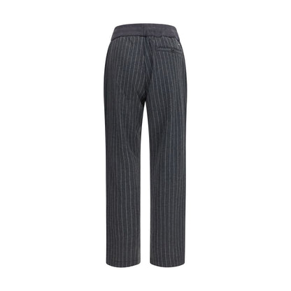 Casual Pants by Herno for men in stretch poly cotton gray, patterned & pinstripe presents a refined pantology silhouette, artfully defined by a refined pantology regular-fit, long, and a sophisticated .