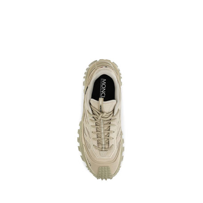Athletic Sneakers by Moncler for men in eva tu & bos taurus nubuck calf leather beige features an effortless chic silhouette, showcasing the signature athletic style of the Men's Athletic EVA TU & Bos Taurus Nubuck Calf Leather Sneakers collection with a truly effortless chic finish.