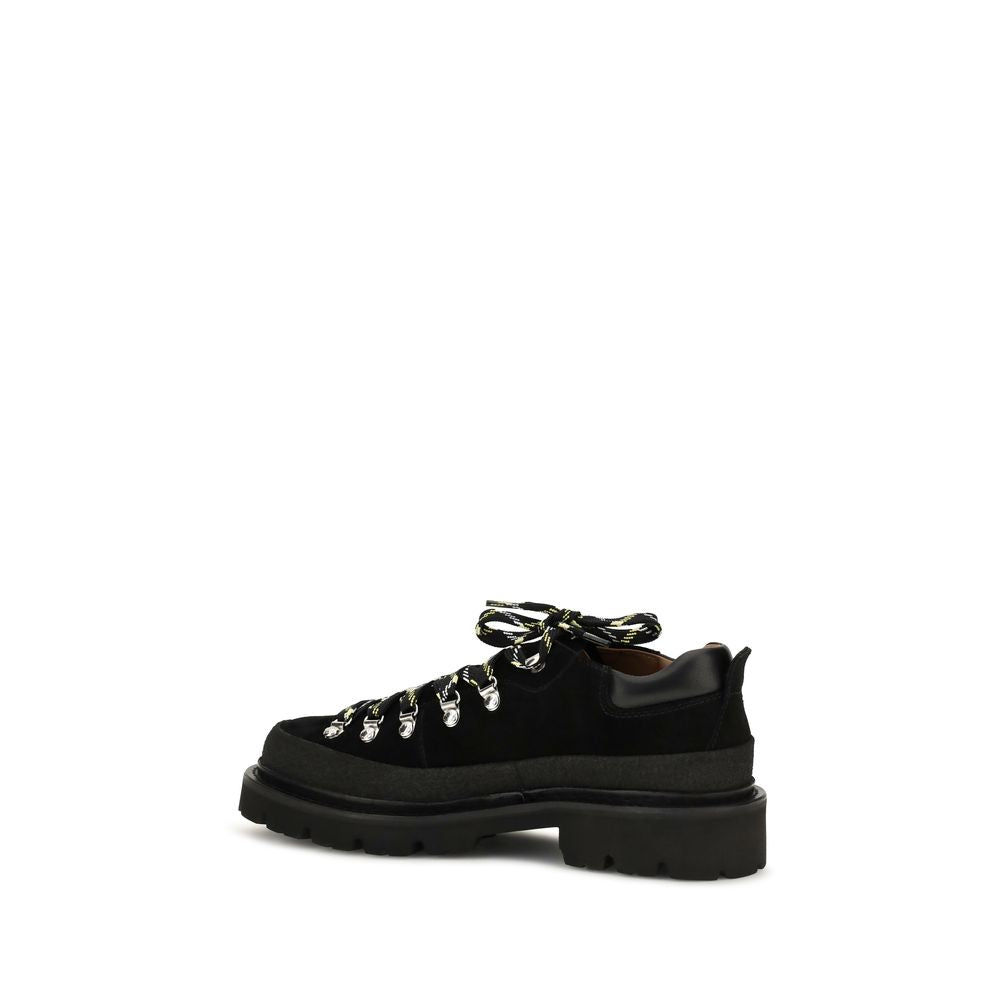 Athletic Sneakers by Dsquared² for men in bos taurus calf suede leather black showcases a architectural silhouette, artfully capturing the essence of the Men's Athletic Bos Taurus Calf Suede Leather Sneakers with its signature architectural athletic style construction.