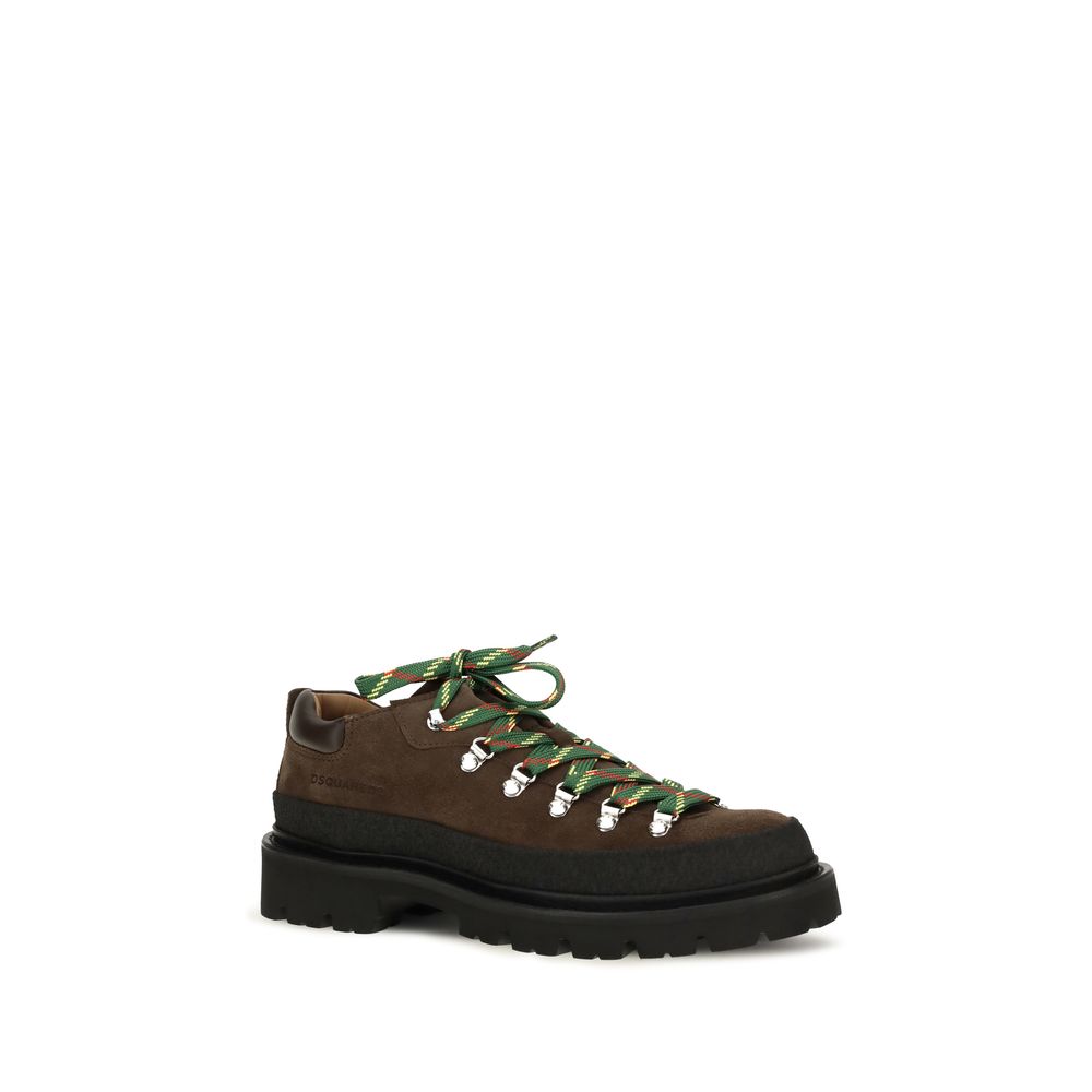 Lace-Up Boots by Dsquared² for men in bos taurus calf suede leather brown features an effortless chic silhouette from the Men's Bos Taurus Calf Suede Leather Lace-Up Boots collection, showcasing a effortless chic and refined for an effortless chic look.