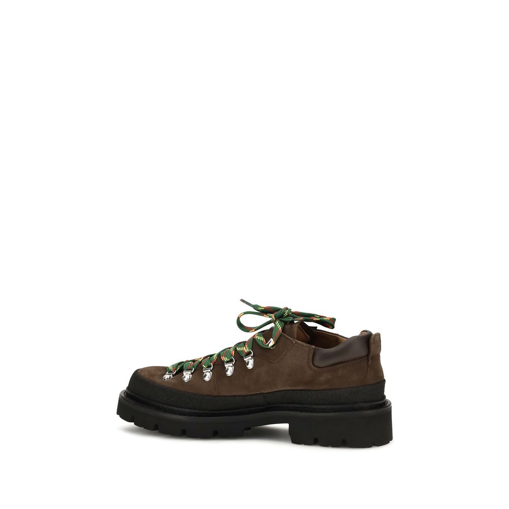 Lace-Up Boots by Dsquared² for men in bos taurus calf suede leather brown features an dynamic silhouette, showcasing the dynamic Men's Bos Taurus Calf Suede Leather Lace-Up Boots design with its distinctive and elegant .