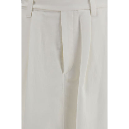 Skirt by Brunello Cucinelli for women in linen viscose & silk white features a captivating silhouette, showcasing the captivating Women's Tailored Linen Viscose & Silk Long Skirt design with a sophisticated long for a captivating look.