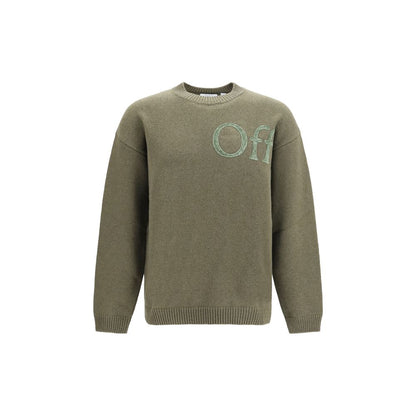 Sweatshirt by Off-White for men in polyamide wool bicolour & white features an exquisite silhouette, showcasing and crew neckline details for a exquisite look.