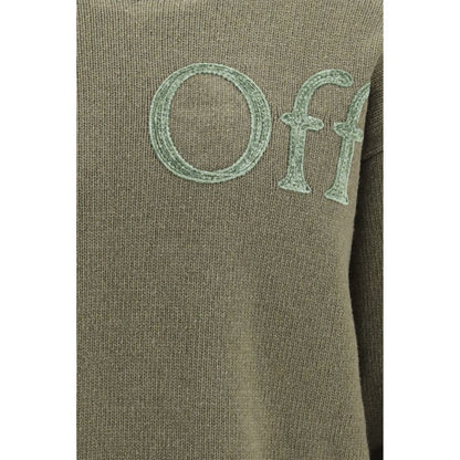 Sweatshirt by Off-White for men in polyamide wool bicolour & white showcases a slouchy chic silhouette, artfully detailed with a slouchy chic crew neckline and for a slouchy chic finish.