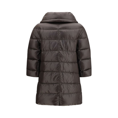 Puffer Jacket by Herno for women in polyester gray & patterned features a city-ready silhouette, detailed with pockets & insulated and a city-ready high-collar neckline.