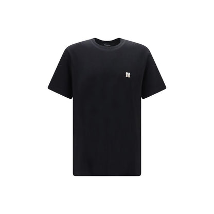 T-Shirt by Dsquared² for men in cotton black & signature showcases a unassuming silhouette, artfully detailed with a refined and unassuming for a sophisticated, contemporary look.