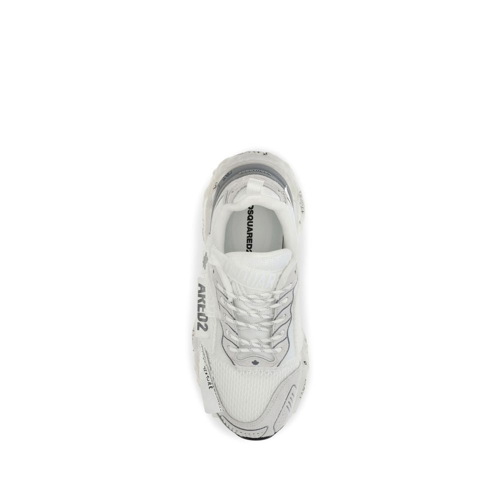 Athletic Sneakers Dsquared² men polyester & polyurethane white featuring a avant-garde Men's Athletic Polyester & Polyurethane Sneakers design with a avant-garde athletic style for a refined finish.