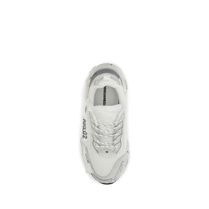 Athletic Sneakers Dsquared² men polyester & polyurethane white featuring a avant-garde Men's Athletic Polyester & Polyurethane Sneakers design with a avant-garde athletic style for a refined finish.