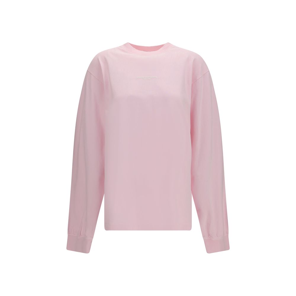 Activewear T-Shirt by Alexander Wang for women in cotton multicolor features an contemporary design with , a long-sleeve length, and a contemporary crew neckline.