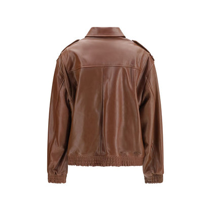 Overcoat by Arma for women in lamb leather brown features a contemporary silhouette showcasing a contemporary and refined pockets for a sophisticated finish.