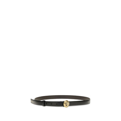 Belt by Versace for women in bos taurus calf leather black features an distinguished design, perfectly showcasing the sophisticated craftsmanship of this distinguished Medusa Bos Taurus Calf Leather Belt.