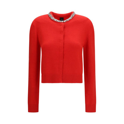 Cardigan by PINKO for women in nylon viscose merino wool & capra leather multicolor & jacquard features an impeccable silhouette, showcasing a sophisticated and long-sleeve detail for a truly impeccable finish.