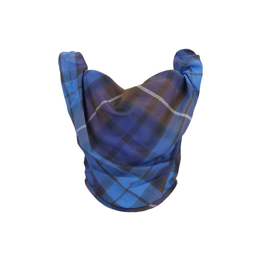 This Vivienne Westwood women polyester Corset in blue & checked showcases a sultry silhouette from the Women's Polyester Corset collection, meticulously designed for a sultry and structured fit.