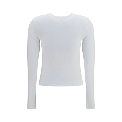 Activewear T-Shirt by Alexander Wang for women in stretch cotton white features a versatile silhouette, showcasing a versatile crew neckline and detailed with high-performance for a premium look.