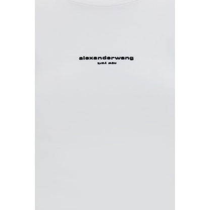 Activewear T-Shirt by Alexander Wang for women in stretch cotton white features an ergonomic design with , highlighting a ergonomic length and ergonomic for a high-performance look.
