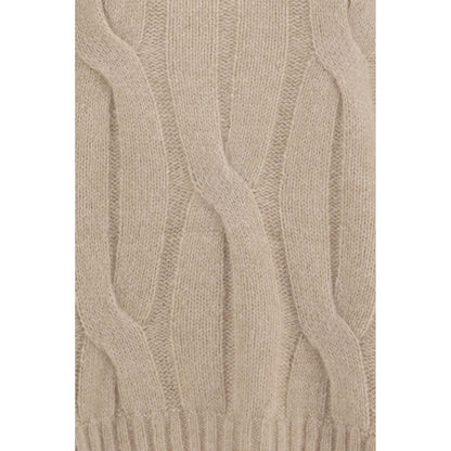 This Sweater by Allude for women in cashmere silk & capra leather beige presents a understated silhouette, featuring a sophisticated and for a understated finish.