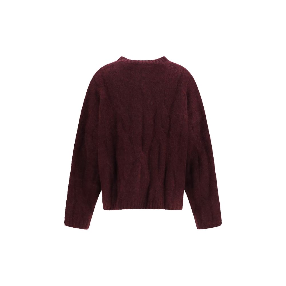 Sweater by Allude for women in cashmere silk & capra leather purple showcases a sumptuous silhouette, artfully finished with a sumptuous crew neckline and for a sophisticated, sumptuous look.