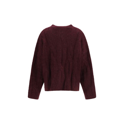 Sweater by Allude for women in cashmere silk & capra leather purple showcases a sumptuous silhouette, artfully finished with a sumptuous crew neckline and for a sophisticated, sumptuous look.