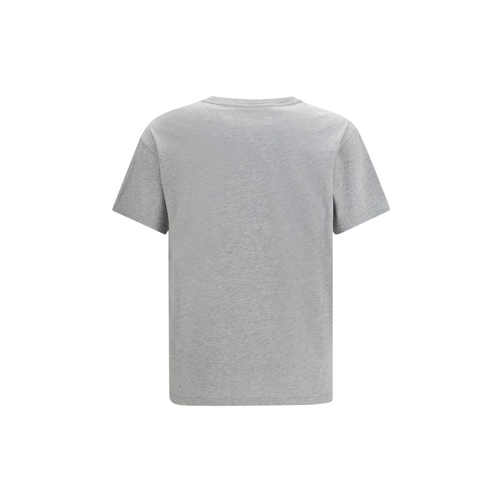 T-Shirt by Vivienne Westwood for men in cotton gray & multicolor showcases a dramatic silhouette, elegantly detailed with a dramatic crew neckline and for a truly dramatic finish.