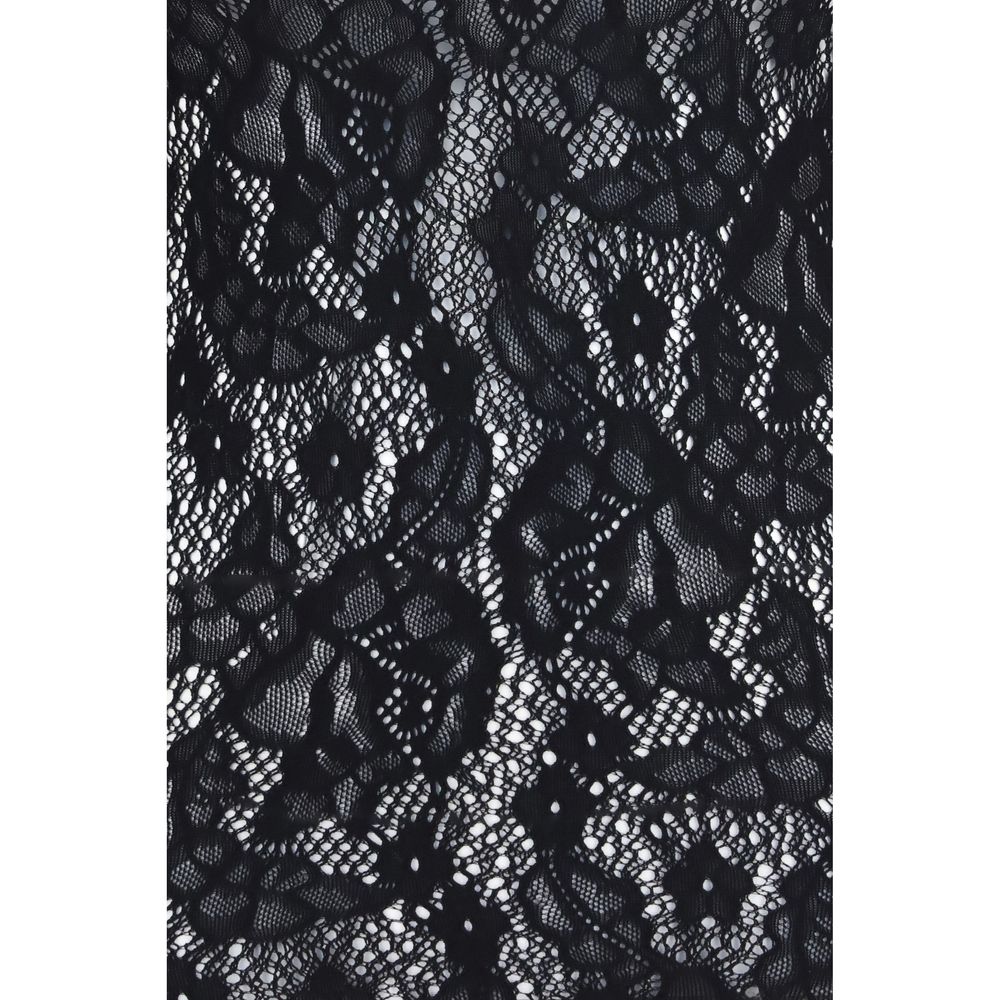 Shirt by Wolford for women in stretch polyamide black, rose, patterned & floral presents a discerning silhouette, showcasing a sophisticated and for a truly discerning finish.