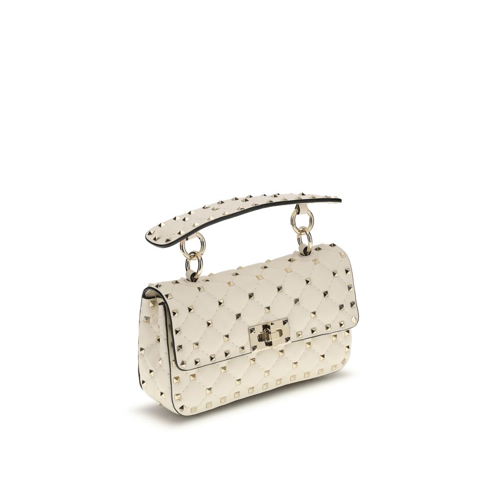 Mini Quilted Handbag by Valentino Garavani for women in nappa leather beige & signature features an refined silhouette, showcasing a secure , ample , and versatile handle & detachable-strap for a sophisticated refined aesthetic.