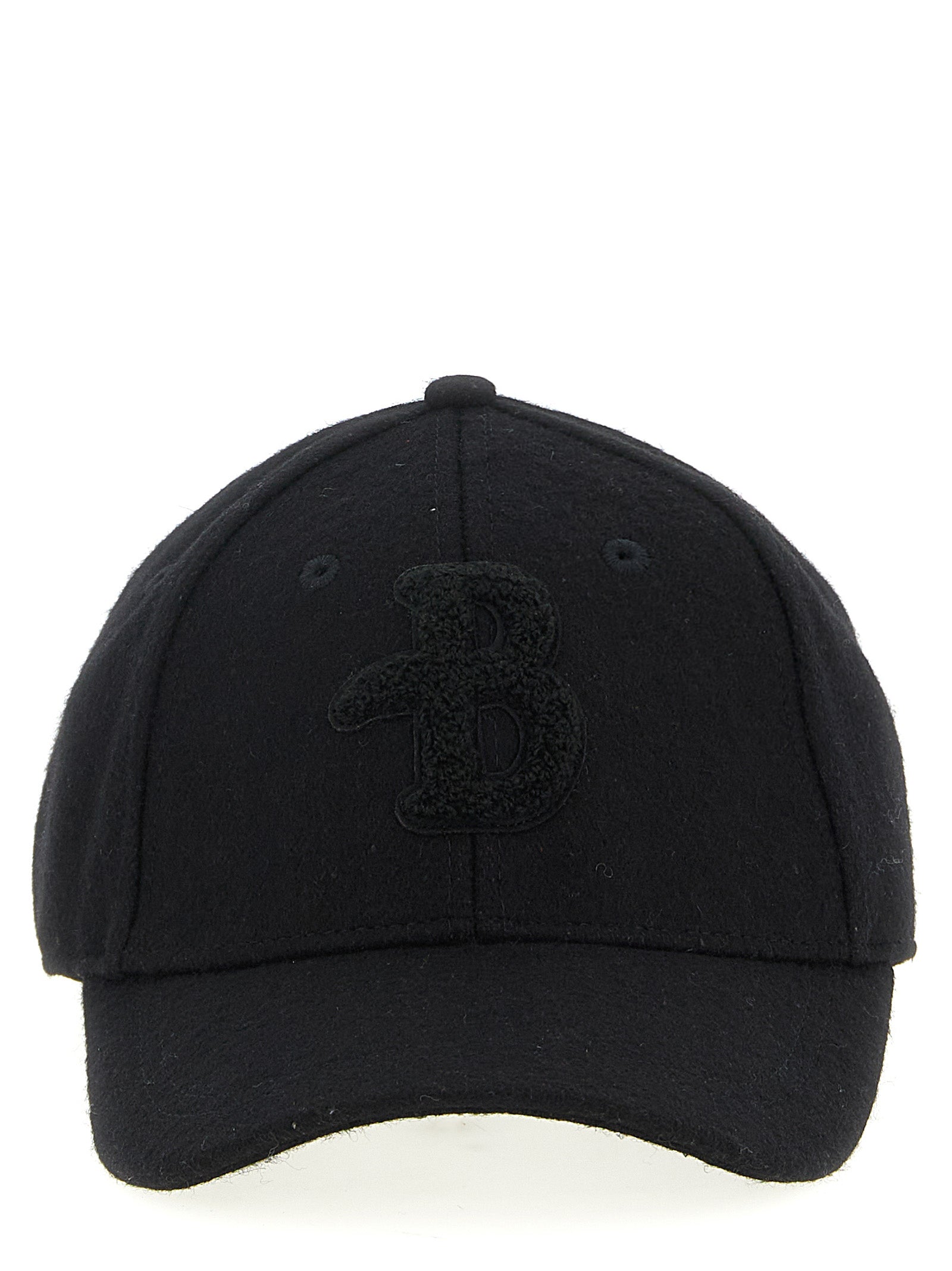 Baseball Cap by Ballantyne for men in polyester terrycloth & wool black presents a statuesque silhouette, artfully capturing the essence of the statuesque Polyester Terrycloth & Wool Baseball Cap design for a sophisticated look.