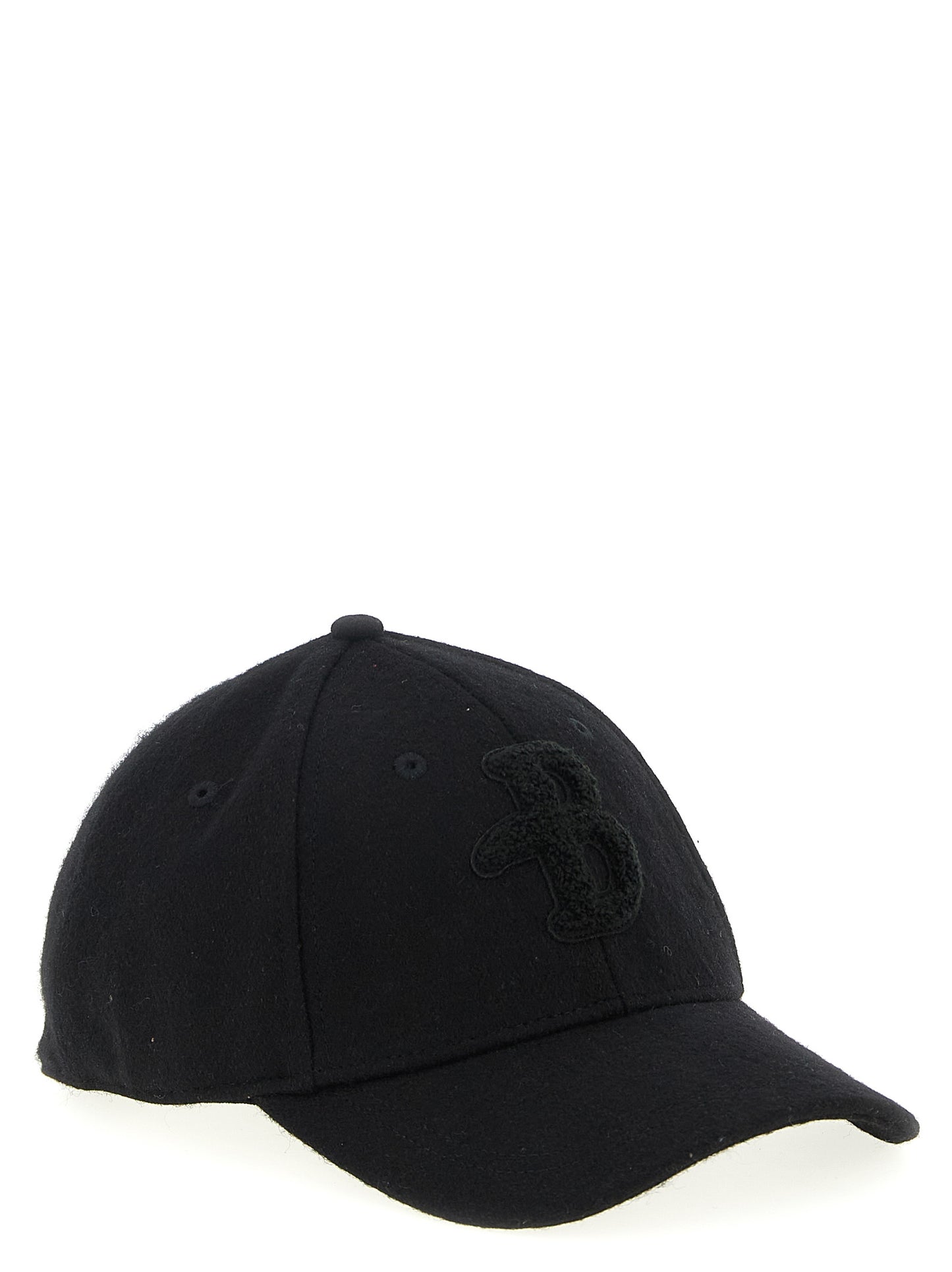 Baseball Cap by Ballantyne for men in polyester terrycloth & wool black presents a distinguished silhouette from the Polyester Terrycloth & Wool Baseball Cap collection, showcasing a distinguished finish with refined distinguished details.