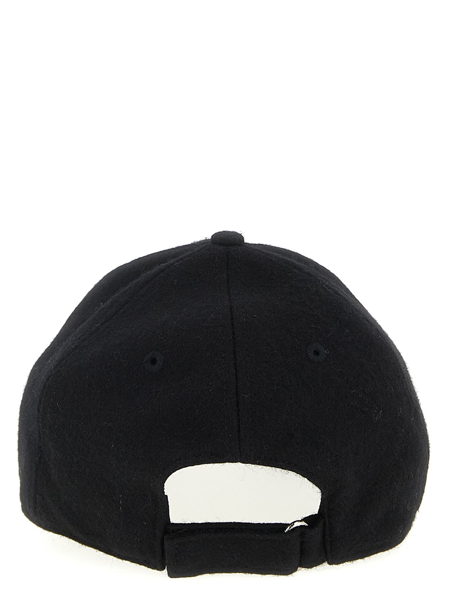 Baseball Cap by Ballantyne for men in polyester terrycloth & wool black features a distinguished silhouette, artfully capturing the essence of the distinguished Polyester Terrycloth & Wool Baseball Cap design with a sophisticated style.