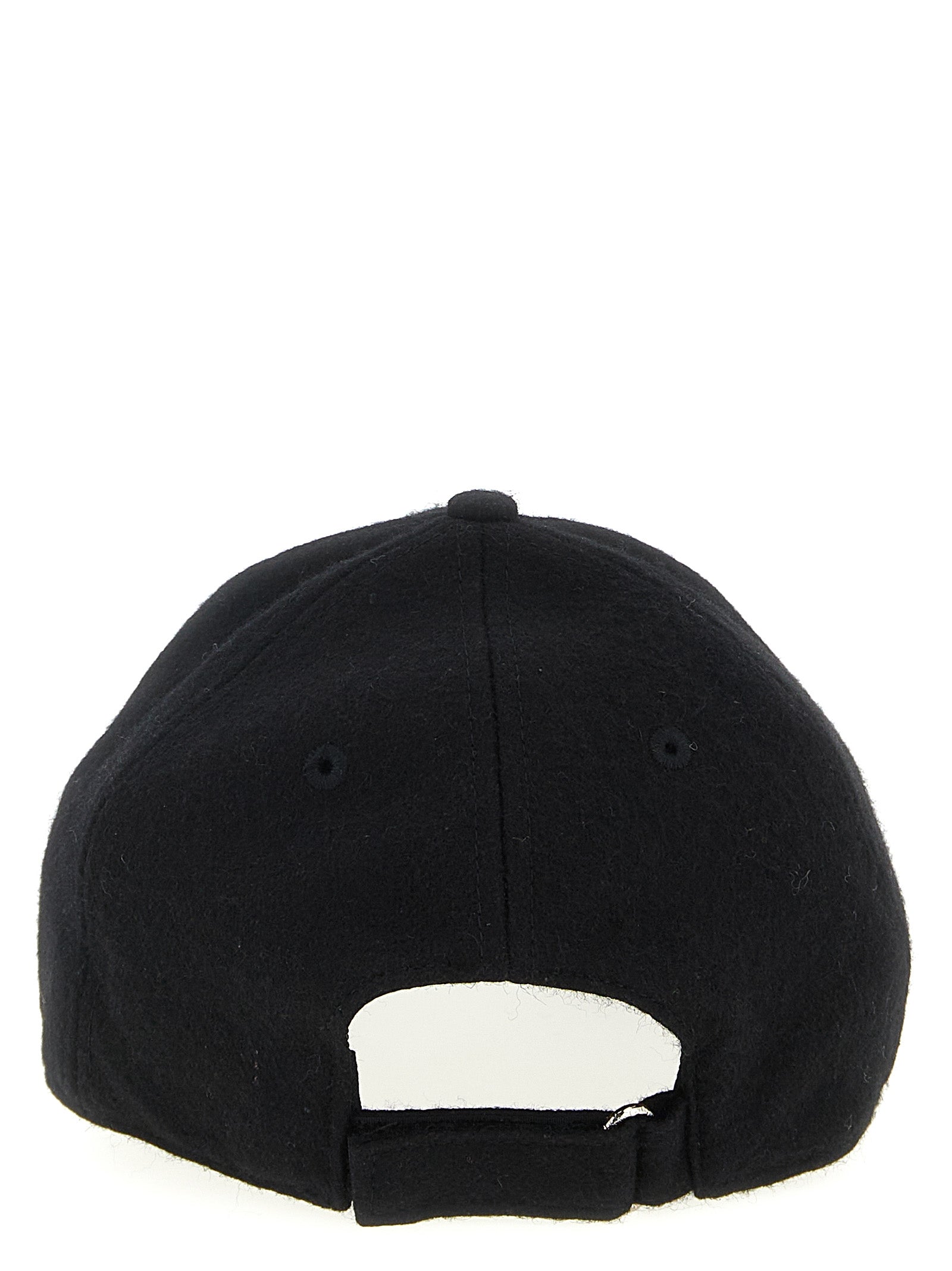 Baseball Cap by Ballantyne for men in polyester terrycloth & wool black features a distinguished silhouette, artfully capturing the essence of the distinguished Polyester Terrycloth & Wool Baseball Cap design with a sophisticated style.