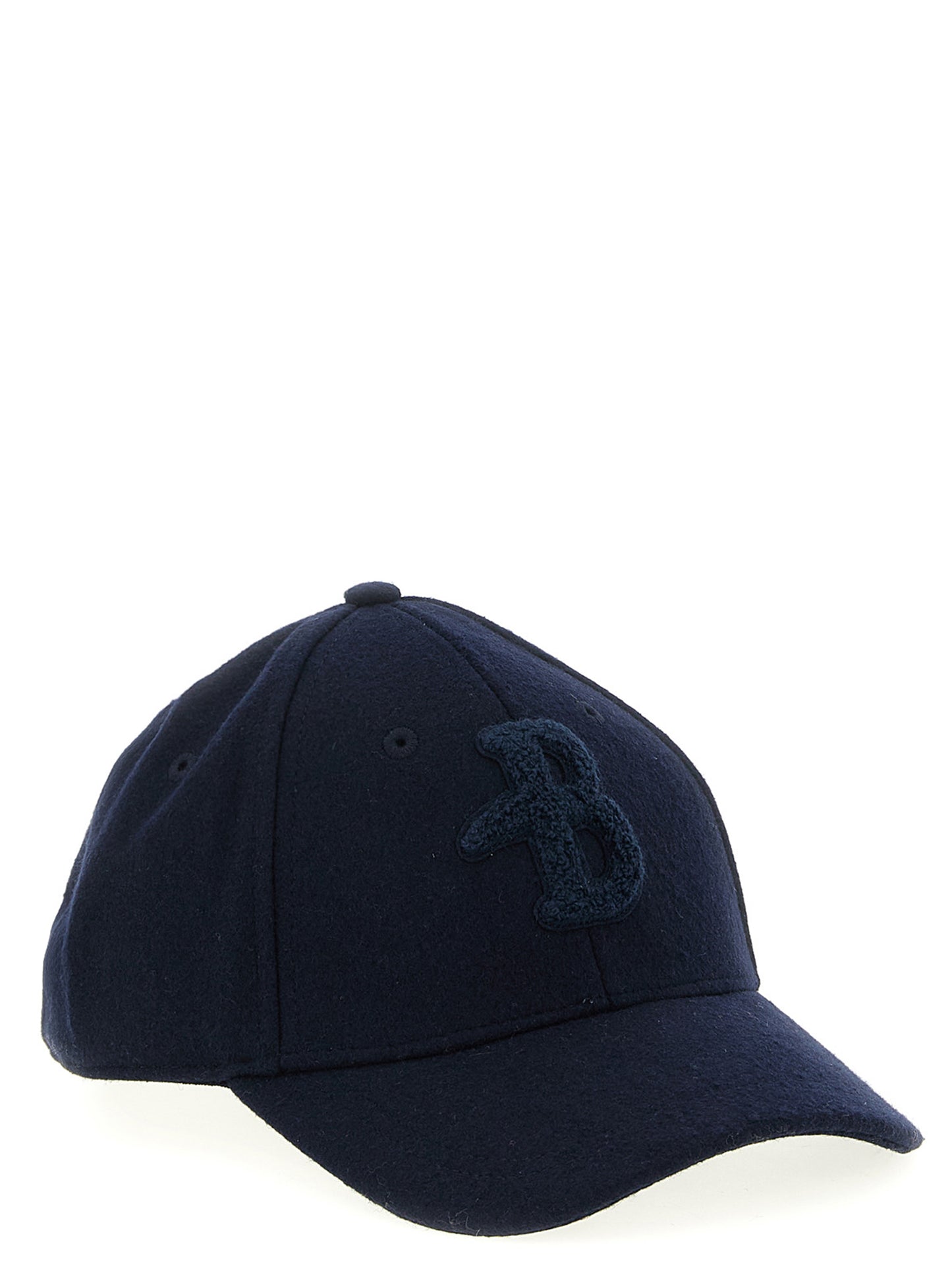 Baseball Cap by Ballantyne for men in polyester terrycloth & wool blue & signature presents a tailored silhouette, perfectly capturing the essence of Polyester Terrycloth & Wool Baseball Cap with its tailored finish and superior craftsmanship.
