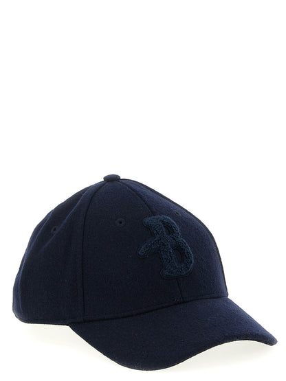 Baseball Cap by Ballantyne for men in polyester terrycloth & wool blue & signature presents a tailored silhouette, perfectly capturing the essence of Polyester Terrycloth & Wool Baseball Cap with its tailored finish and superior craftsmanship.