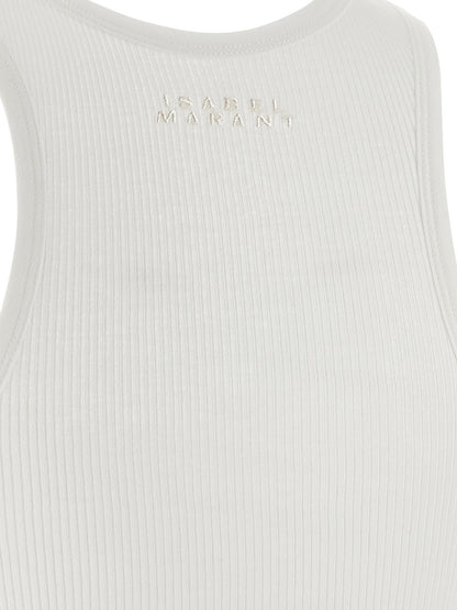 Isabel Marant White Cotton Tank Tops